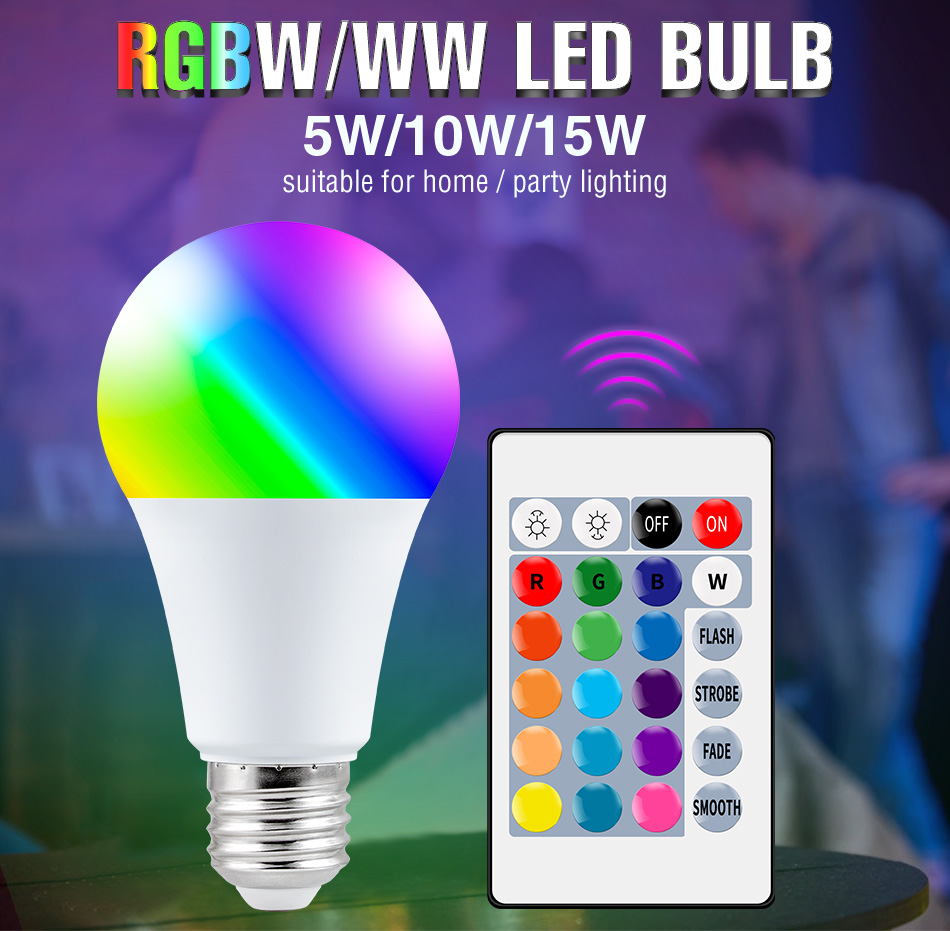 Smart Bulb - Remote Control RGB