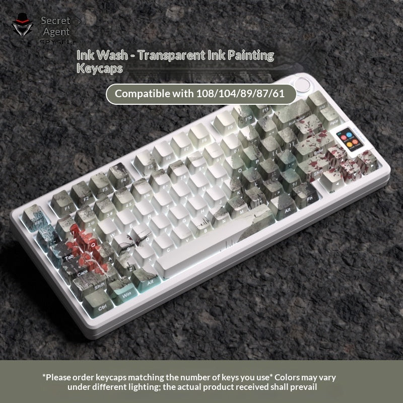 Gradient-colored Personalized Keycaps For 87104-key Keyboards